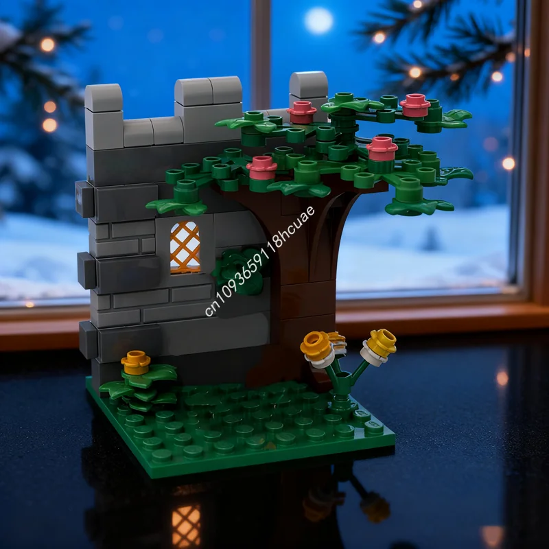 

81pcs MOC The little Lionknight Castleed Model Building blocks Architecture Education Brick Christmas gifts Kids toy Birthday