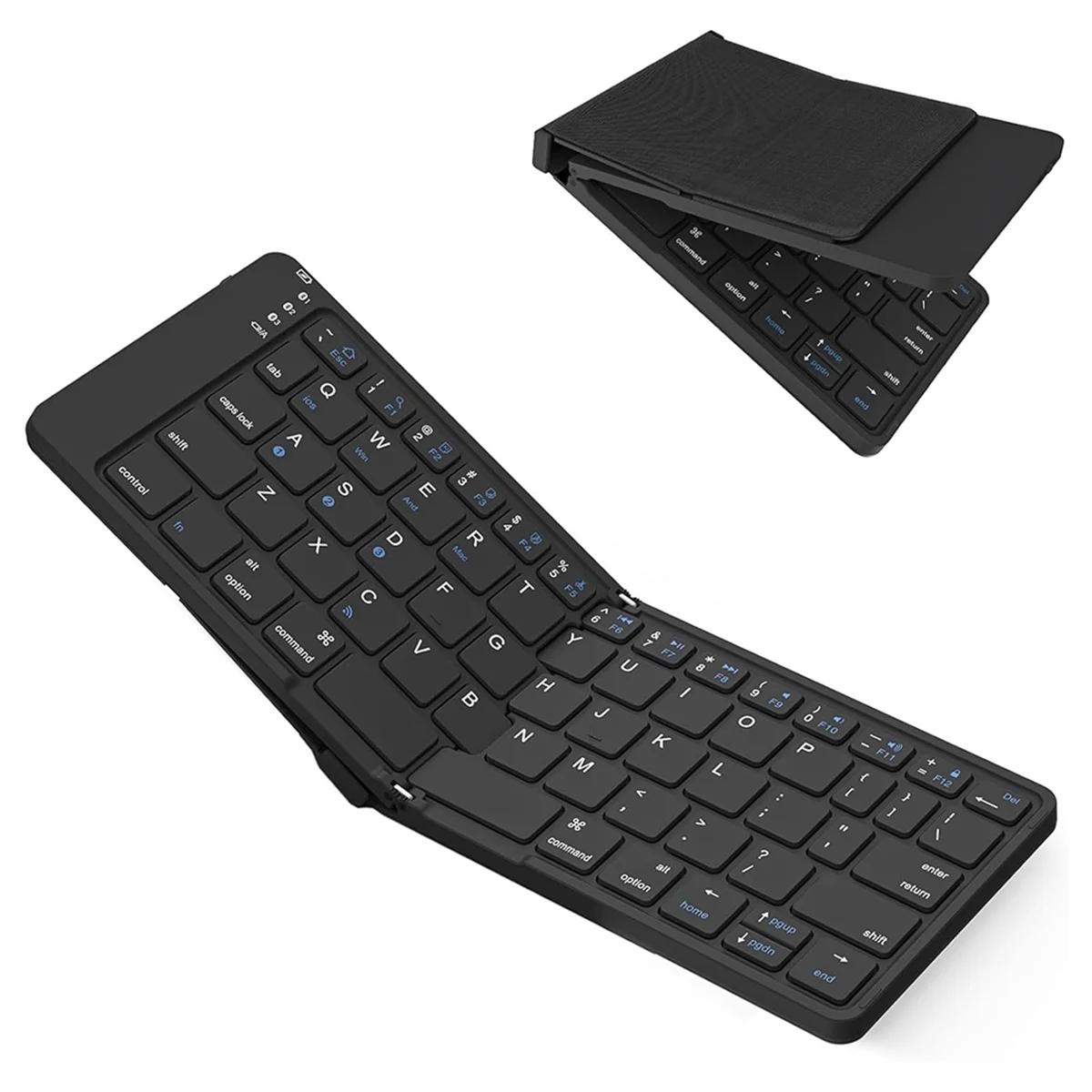NEW Foldable Bluetooth Keyboard, Universal Folding Keyboard for Mobile Phones and Tablets, Can Easily Switch Up to 3 Devices