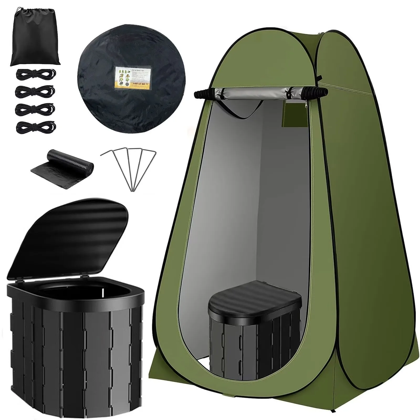 

Outdoor Camping Toilet Bath Room Shower and Automatic Convenient and Versatile Foldable Toliet Tent