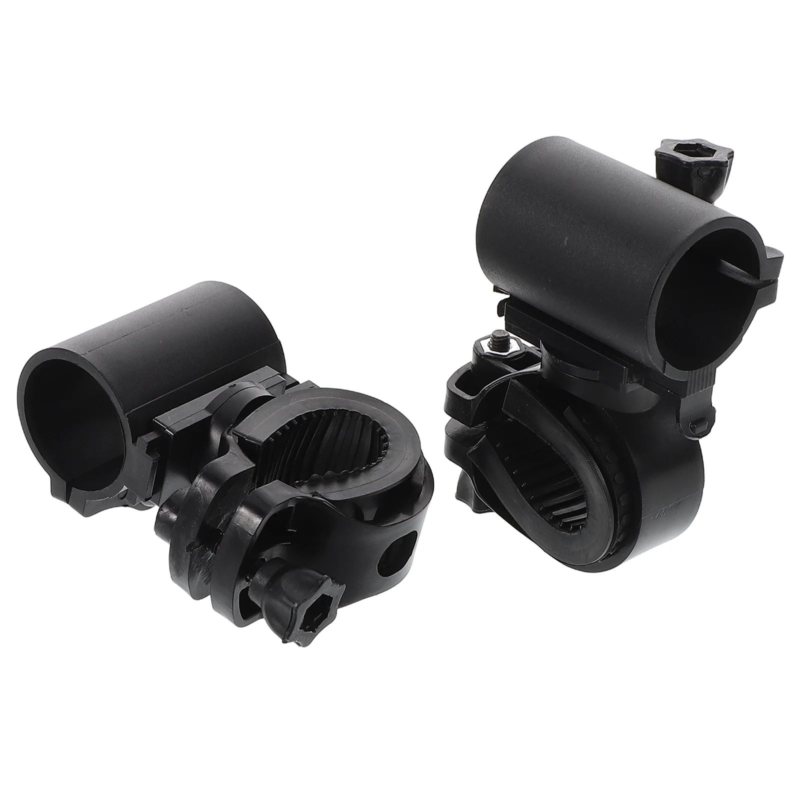 

2 Pcs Bike Light Clip Bicycle Flashlight Mount Universal Attachment Abs Bracket Handlebar Clamp