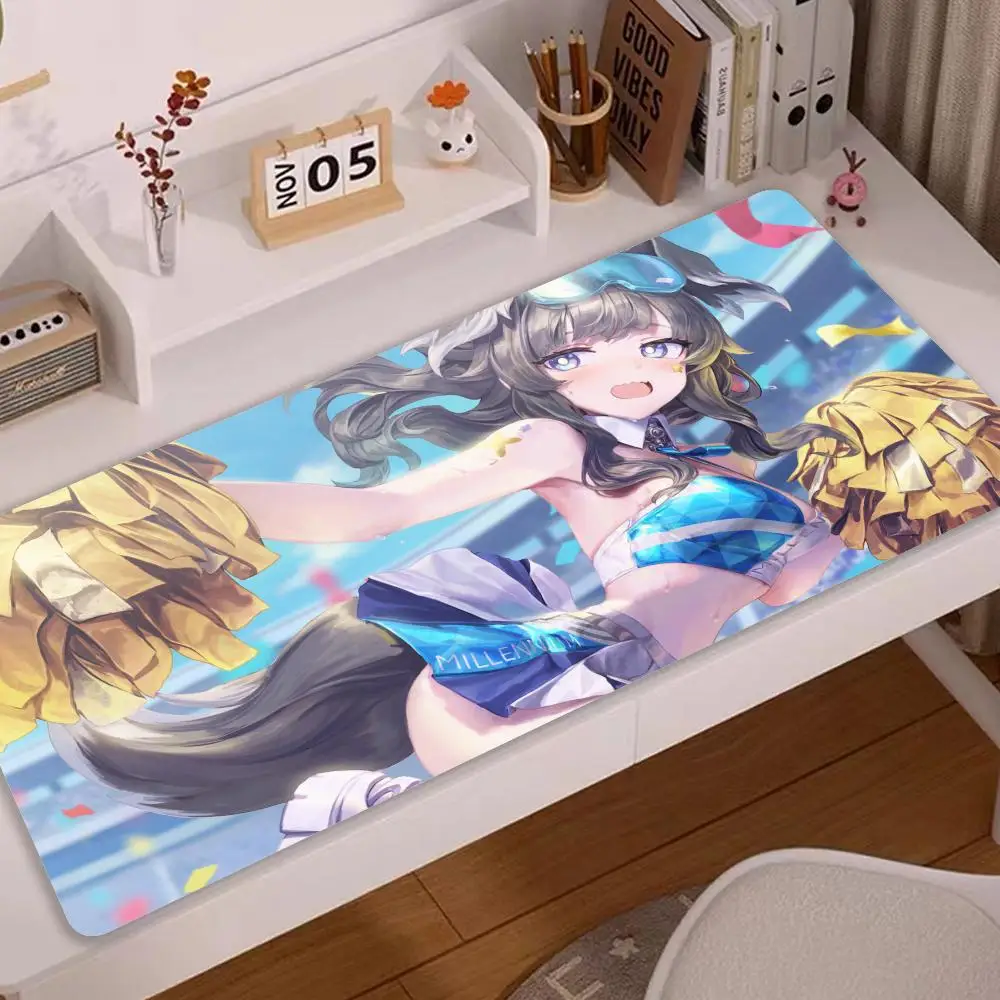 

Blue Archive Nekozuka Hibiki Mousepad Mouse Mat Desk Mat With Pad Gaming Accessories Prime Gaming XXL Keyboard Pad Padding Mat