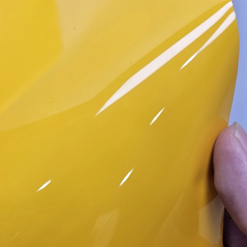 High Glossy Yellow Car Sticker Wraping Vinyl Wrap Stickers on Car Film Cover Wrapping Foil Adhesive Vinyl for Motorcycle Decals