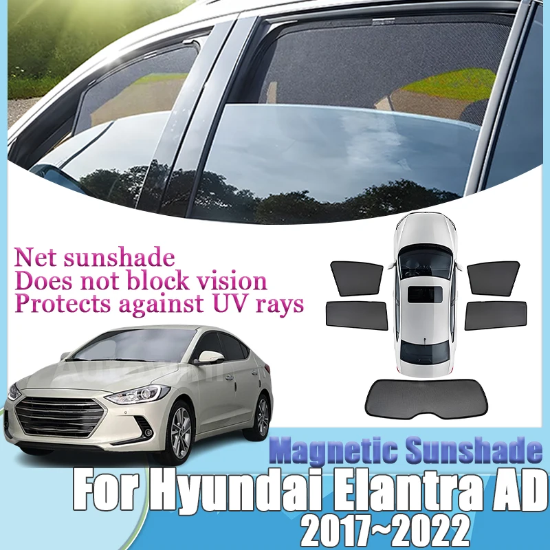 

Аксессуары для Hyundai Elantra AD Avante Lantra 2017, 2018, 2017-2022, сетчатый солнцезащитный козырек, УФ-блокирующий козырек, автоаксессуары