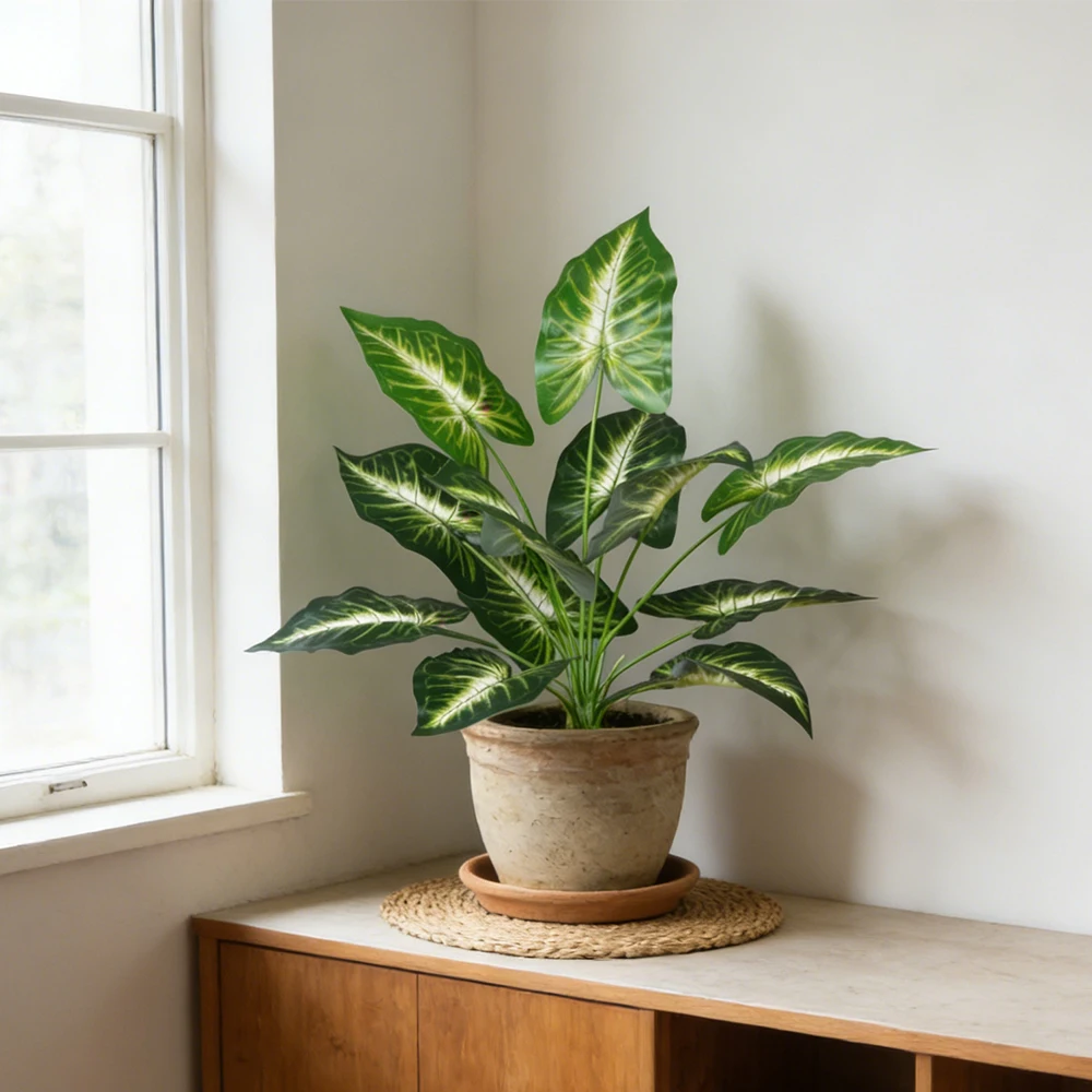 Artificial Plants Green Palm L - Monstera Adansonii recension och pris