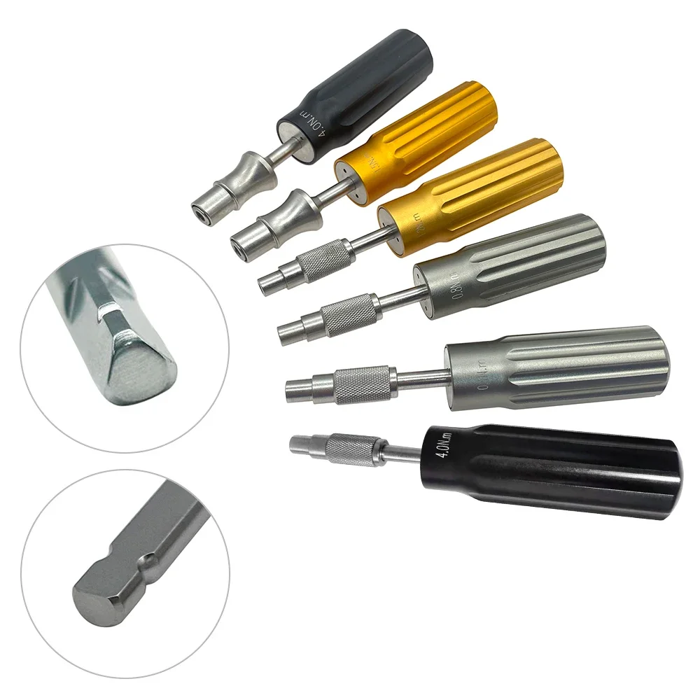 New Torque Limiting Screwdriver Handle Locking Screw Handle with A0/ Triangle interface Instruments 1pc