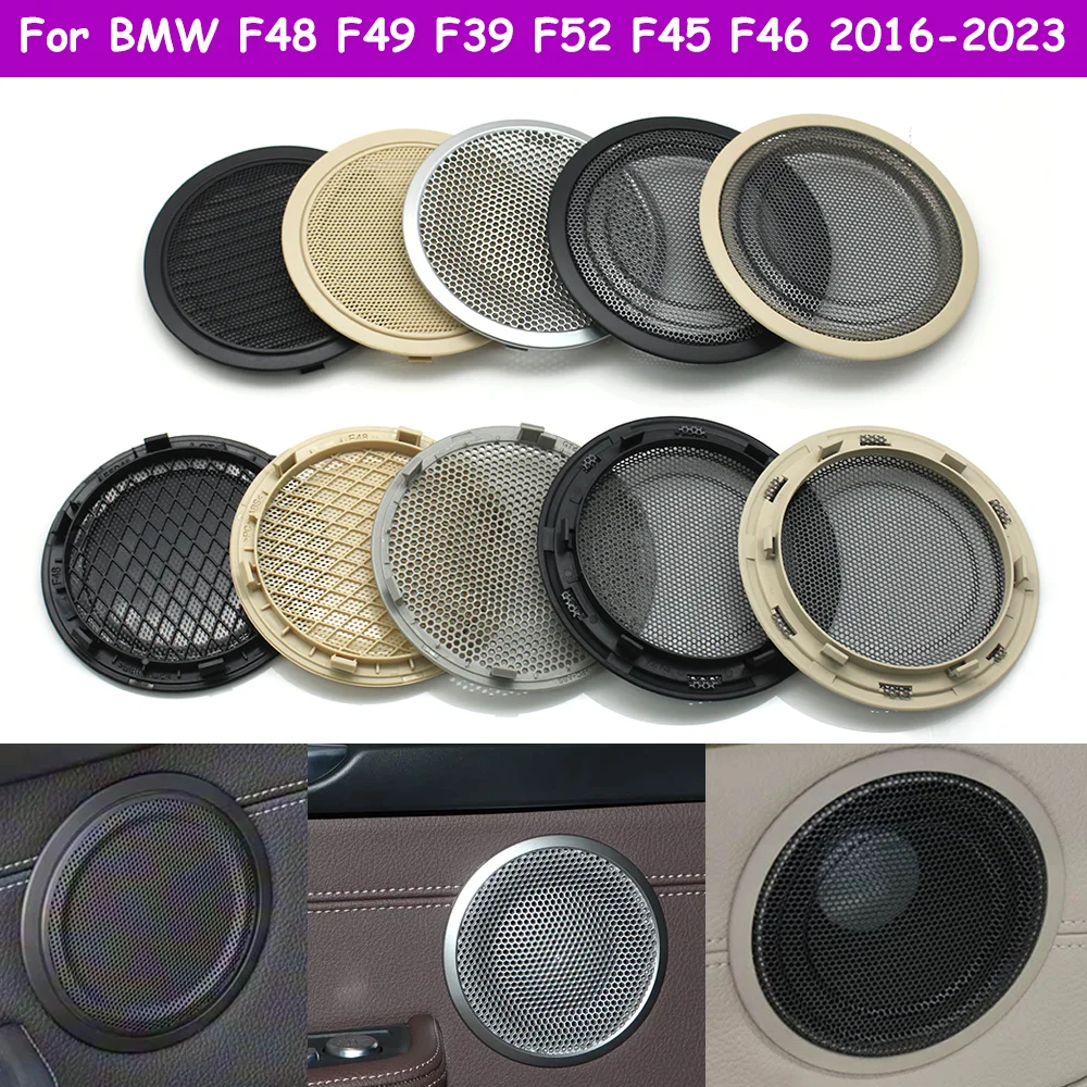 F52 F45 F46 F48 F49 F39 Car Interior Front Rear Left Right Door Loudspeaker Cover For BMW 1 2S X1 X2 2014-2023 51417424739