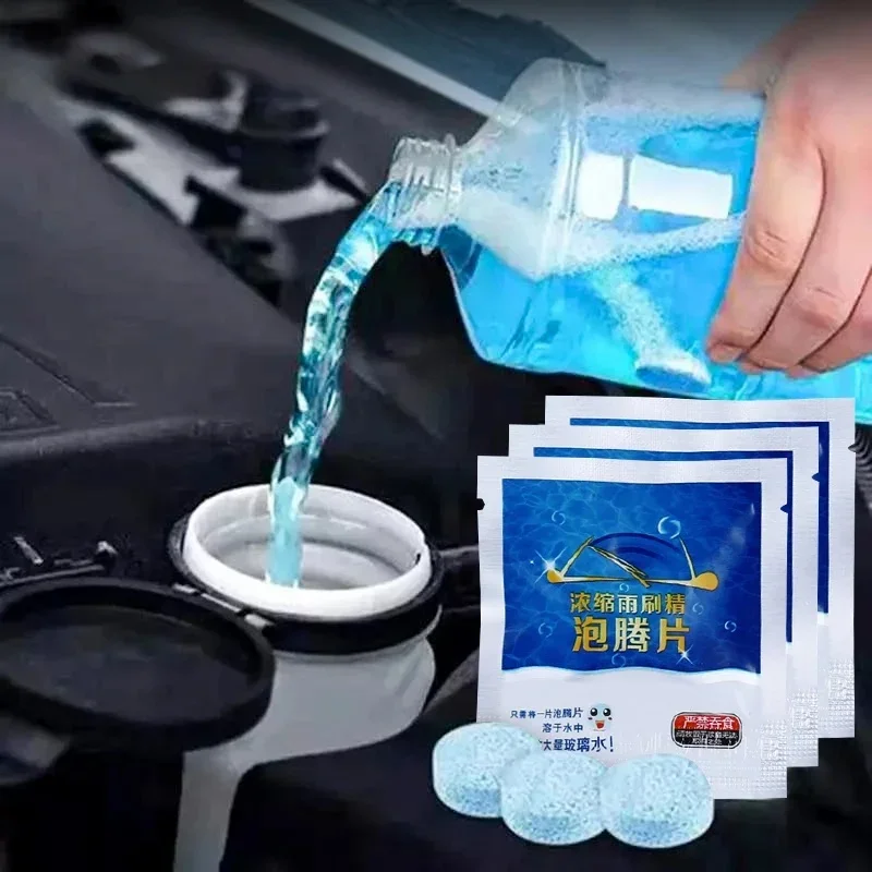 2-100PCS Car Solid Cleaner Effervescent Tablets Universal Car Windshield Glass Washer Dust Remover Glass Water