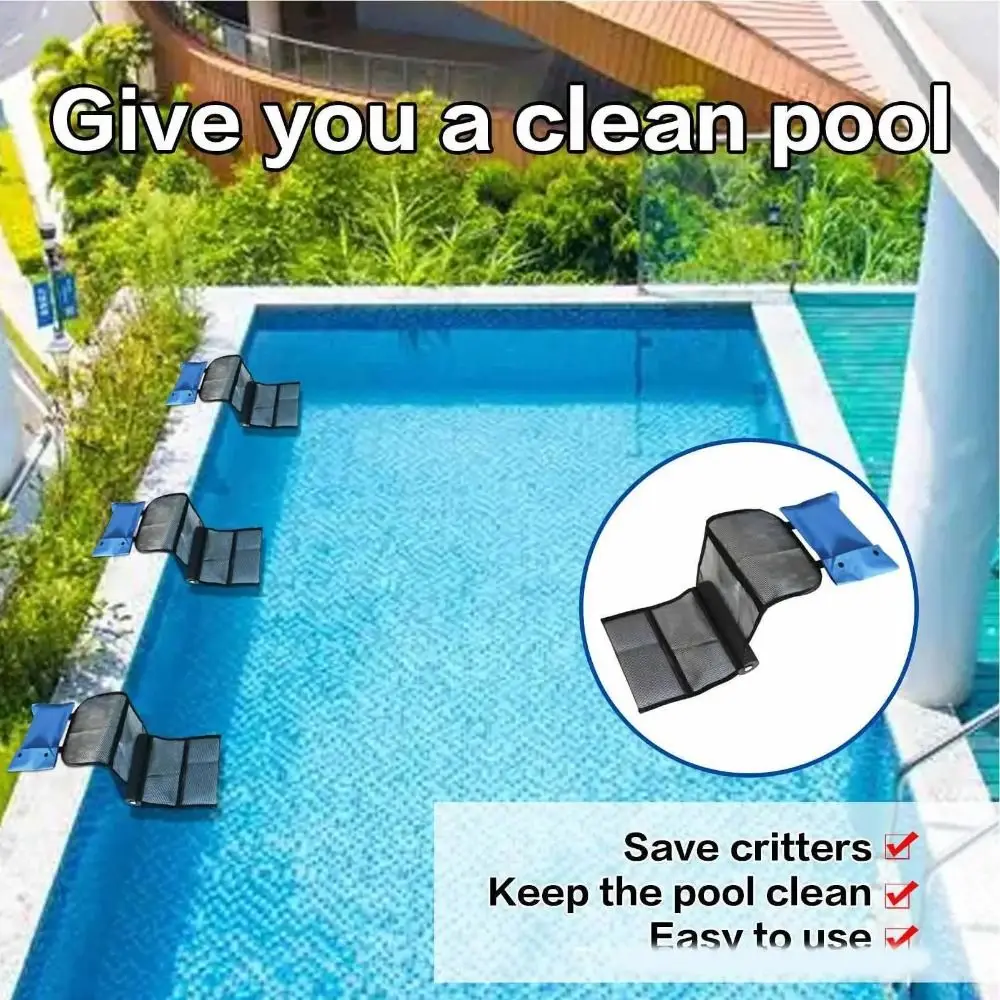 Cloth Material Animal Pool Escape Net Floating Design Climb Ladder Pool Escape Net Pet Safety Floating Animal Saver for Frog