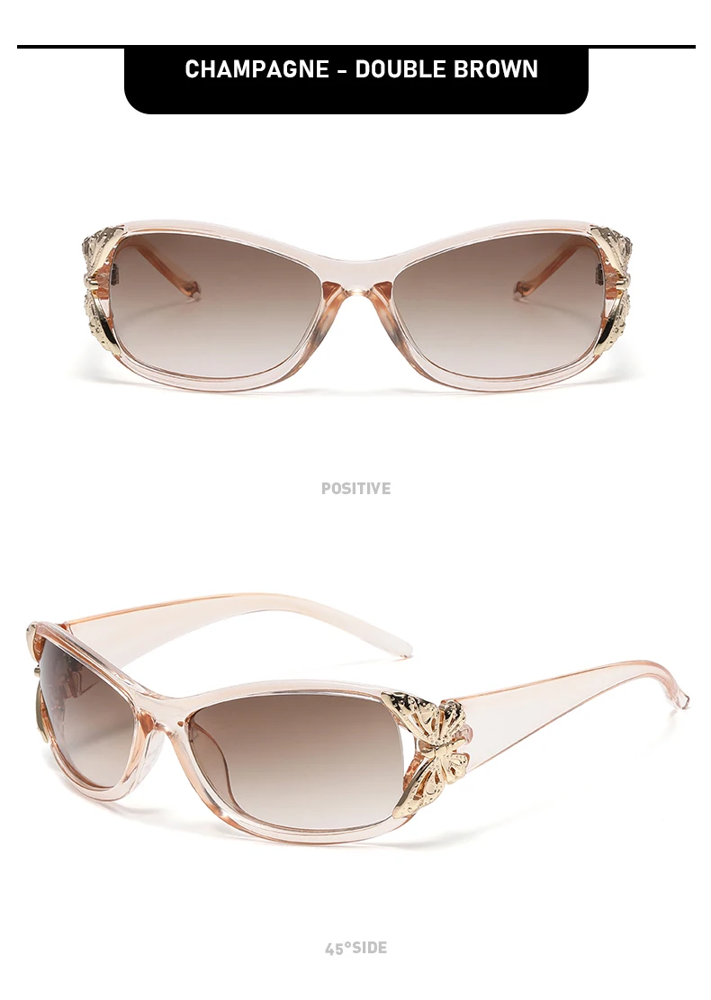 Modische und elegante Schmetterlings-Sonnenbrille für Damen im Freien, UV-Schutz, Sonnenschutz, bunte Sonnenbrille JH3058 – Detail 13