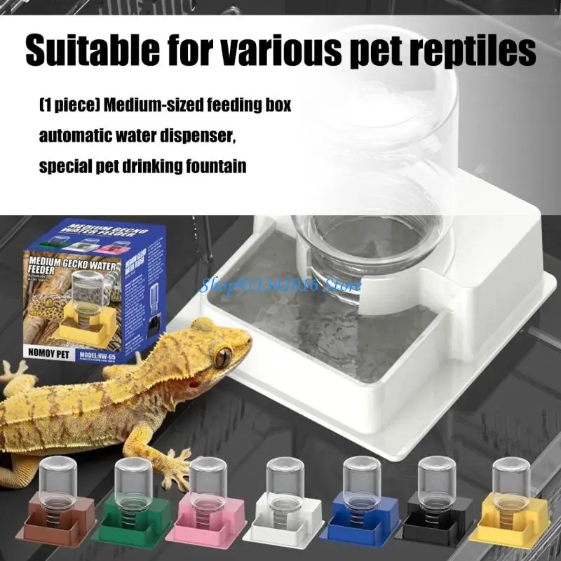 

Small Animal Water Dispenser Pet Automatic Water Feeder for Geckos Lizards Habitat