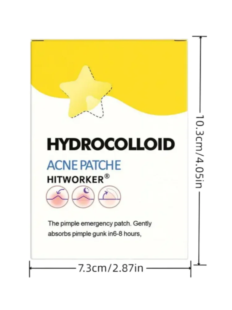 200/400 قطعة من رقع حب الشباب على شكل نجمة - خالية من الكحول، خالية من العطور، للعناية بالبشرة للجنسين، مناسبة لجميع أنواع البشرة