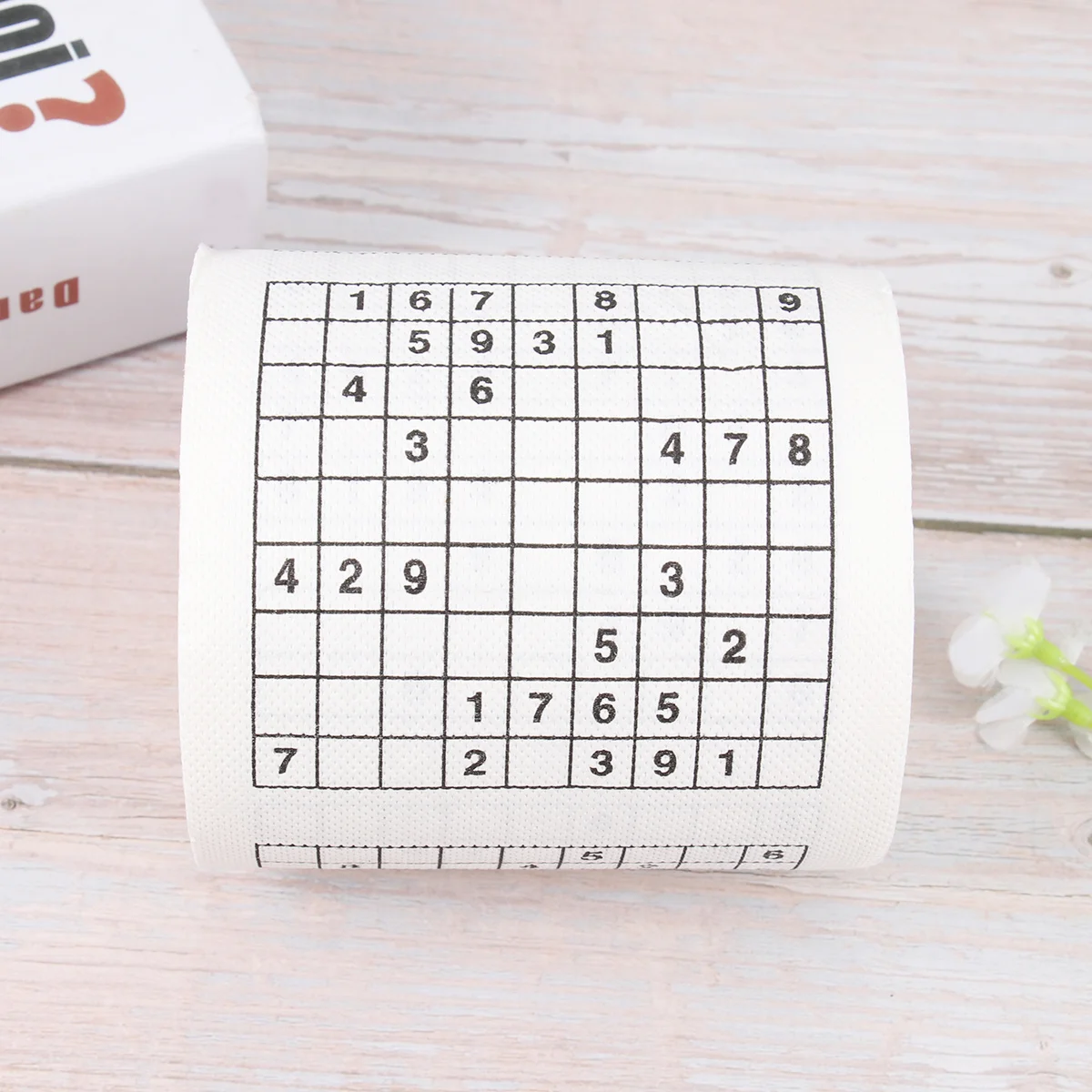 Sudoku bedrukt toiletpapierrol creatief weefsel voor thuis café restaurant nieuwigheid cadeau bedrukt papieren weefsel