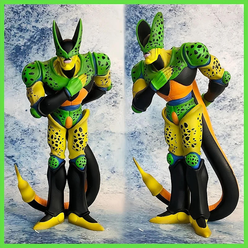 

30cm/11.81in Anime Dragon Ball Z Figure Super Saiyan Shalu Second Form Cell Figure Pvc Collectible Model Toys Christmas Gifts