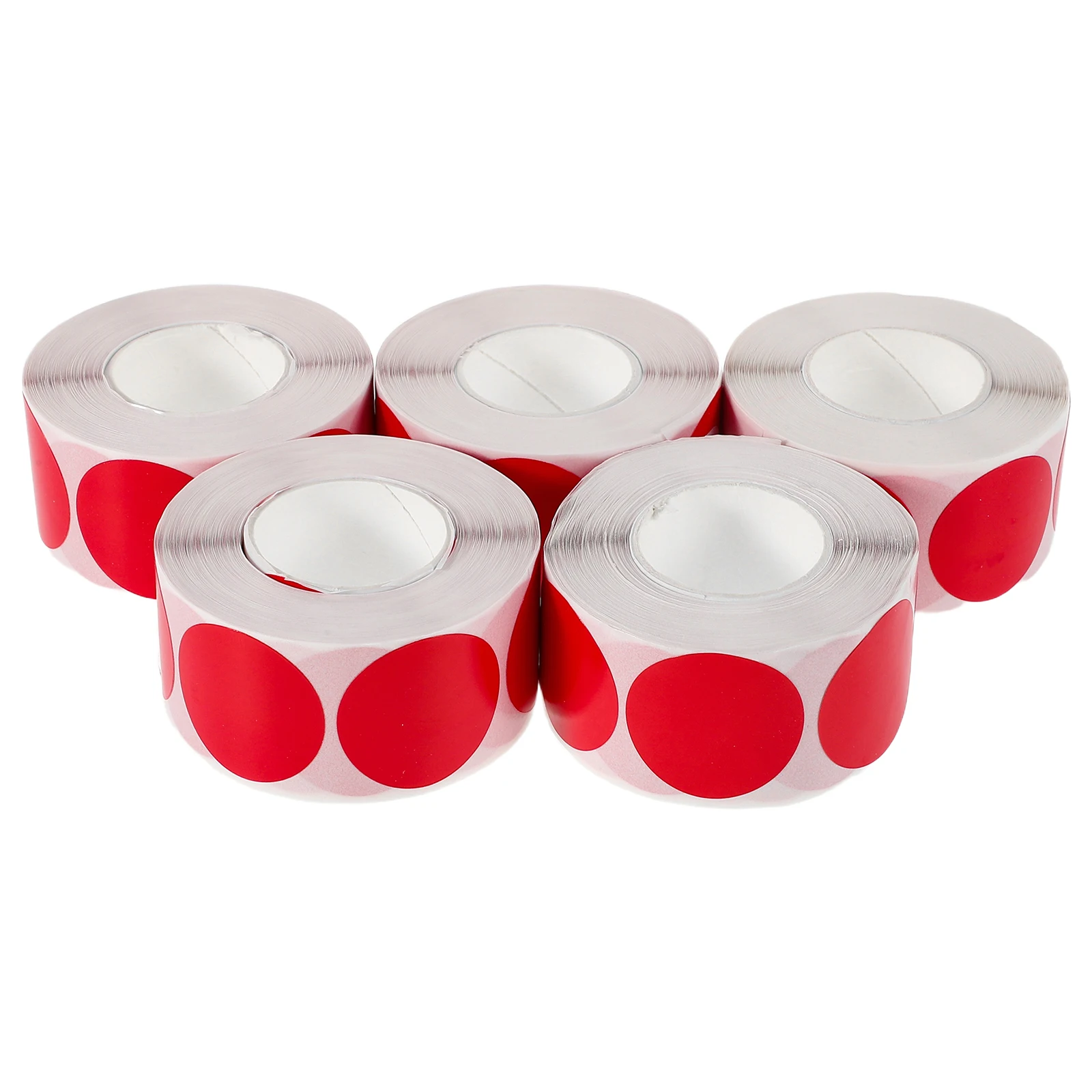

5 Rolls Dot Label Coloured Sticky Labels The Circle Homemade Stickers Blank Round Colourcoding