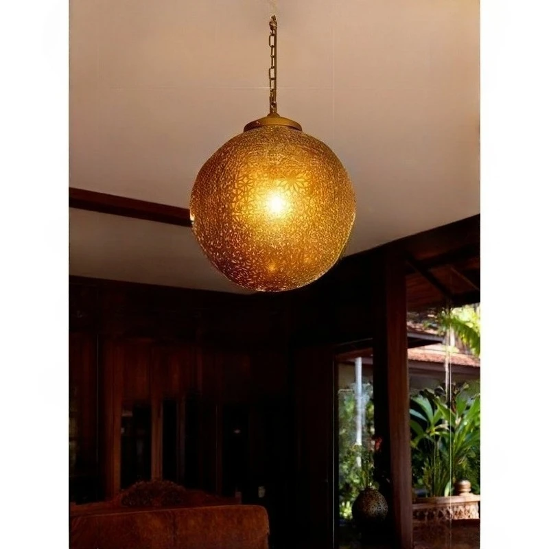 Arabic style Southeast Asian Thai retro pendant light, hot pot restaurant, coffee shop, clubhouse, themed restaurant lighting