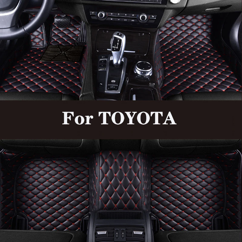 Full Surround Custom Leather Car Floor Mat For TOYOTA Estima MR2 REVO Celica Raize LJ-73 Wigo Probox YARiS L Aygo Auto Parts