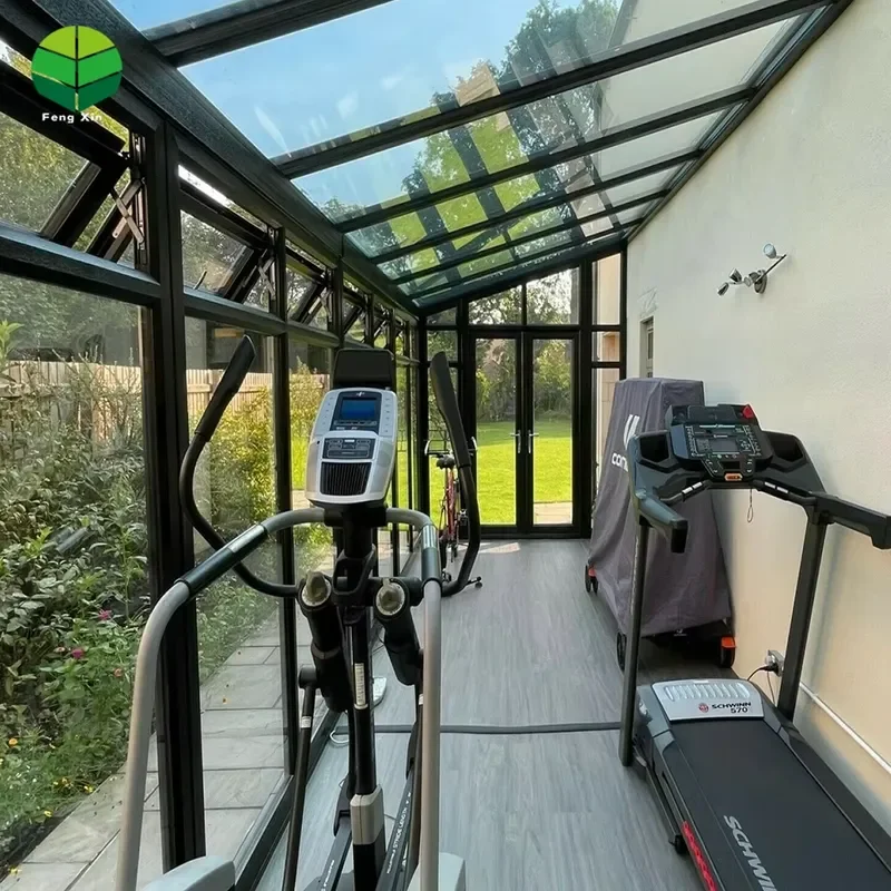 Outdoor Winter Garden Aluminum Sunroom with Low-E Tempered Glass Small Tiny House Sunny Sunshine Glass Sunrooms for Villa