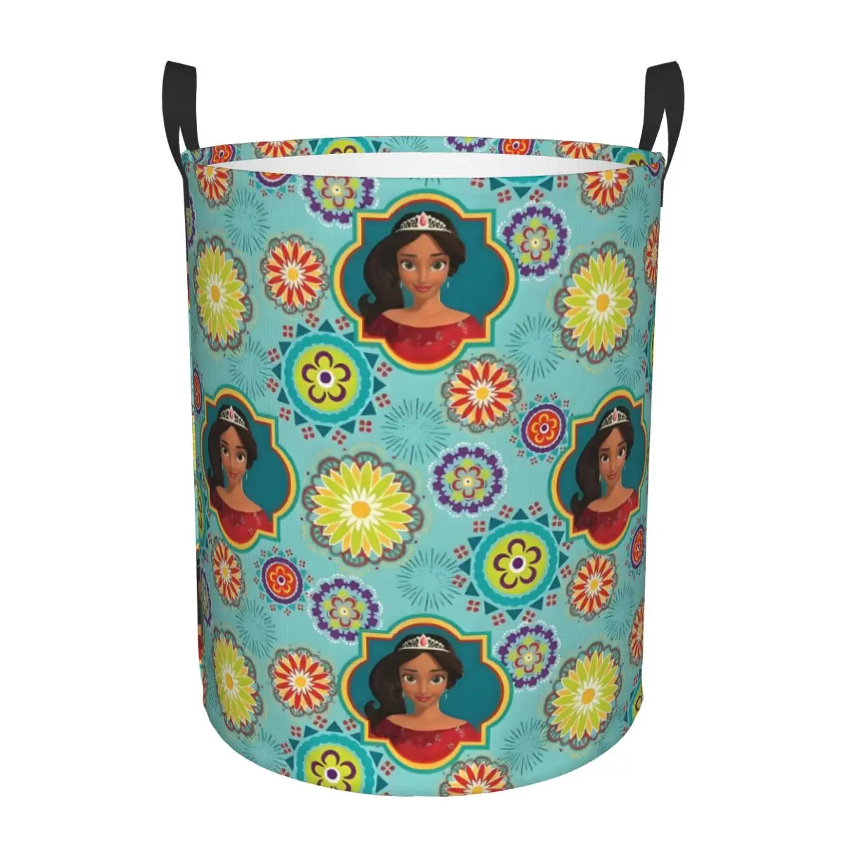 Cartoon Elena Of Avalor Laundry Basket Collapsible Anime Kawaii Clothing Hamper Toys Organizer Storage Bins