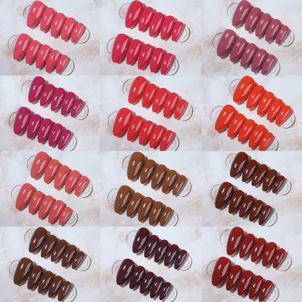 360 قطعة (12 مختلطة) طرف أظافر طويل بلون اللوز عاري اضغط على الأظافر متوسطة الحجم، لون حلوى معكرون مناسب تمامًا تصميم أكريليك كاذب N #2