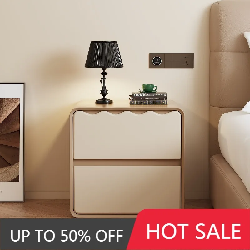 Storage Trendy Nightstand Luxury Modern Vintage Nordic Aesthetic Display Nightstand Table De Nuit Bedroom Furniture