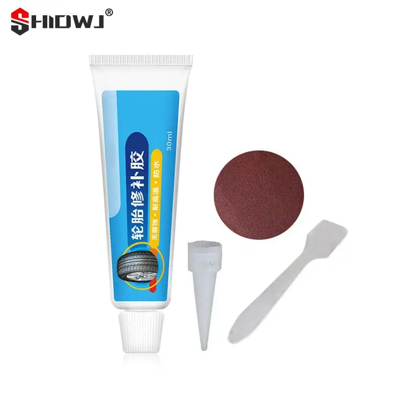 Tire Repair Glue Liquid Strong Rubber Glues Black Rubber Wear-resistant Non-corrosive Adhesive Instant Strong Bond Leather