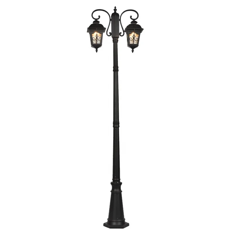 

European Style Classic 24W Outdoor Park Lighting Standing Led Garden Lamp Pole