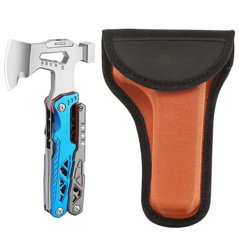 Multifunctional outdoor hammer pliers axe hammer folding hammer window breaking escape hammer outdoor camping portable