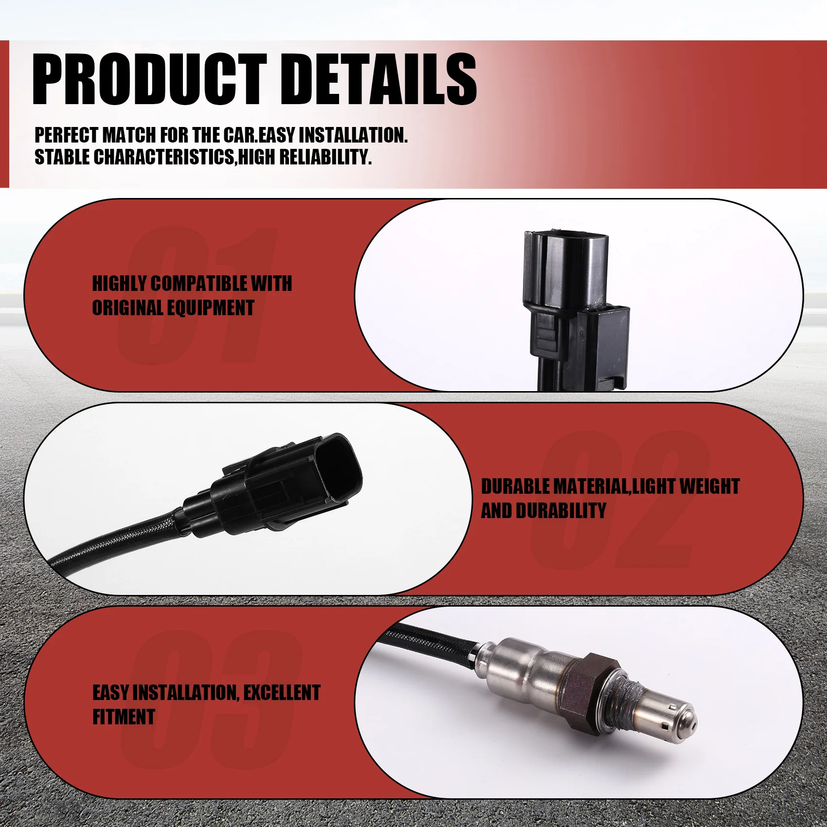 Lambda Probe O2 Oxygen Sensor 36531-MFL-761& 36531-MFL-641 For Honda CBR1000RR 2009-2013 Motorcycle Replacement Part