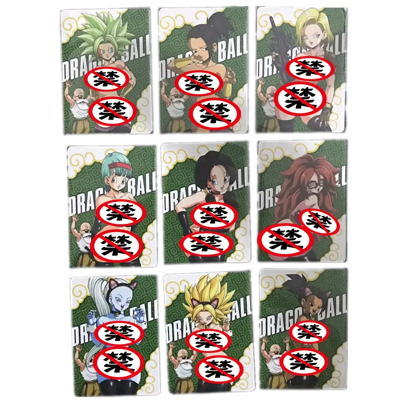 

9pcs/set Sexy Card Dragon Ball Z Bulma Android 18 Bidili Anime ACG Goddess Adult 18+ Nude Card Games Toys Gifts Collection Cards