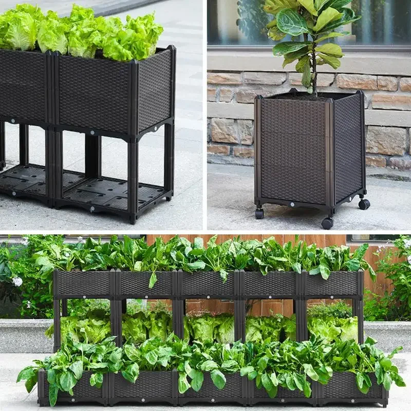 Garden Grow Bag Garden Jardin Jardinage Ogrod Raised Plant Flower Bed Flowers Planter Box with Legs Tray