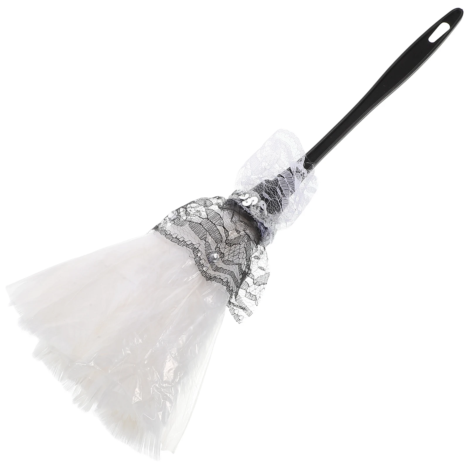 

Lace Duster Computer Spray Dusters Halloween French for Powder Turkey Cosplay Stage Props Miss Barber Neck