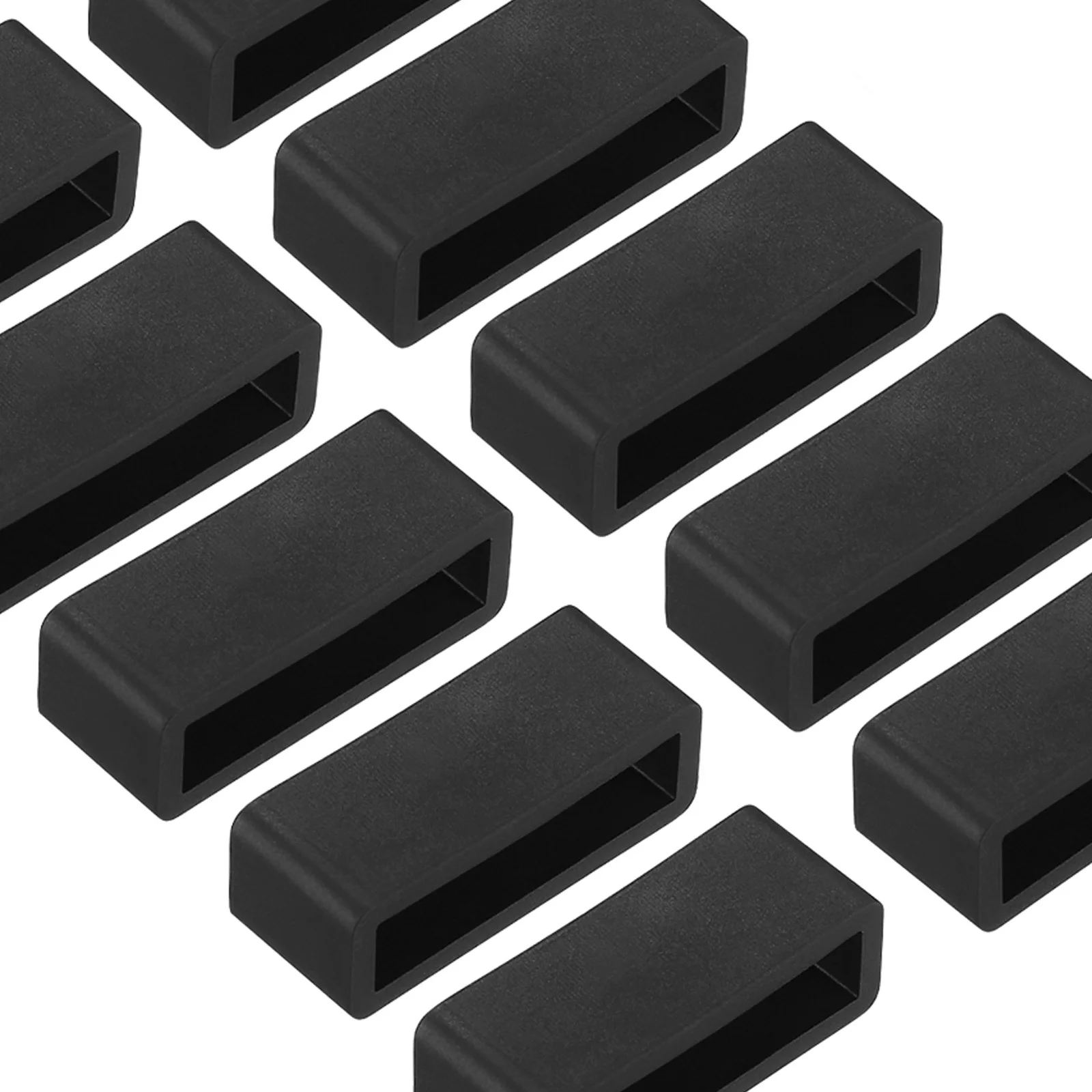 

10Pcs Silicone Watch Band Holder Diameter 22Mm Soft Flexible Watch Strap Loop Keeper Bands Accessory for Watches