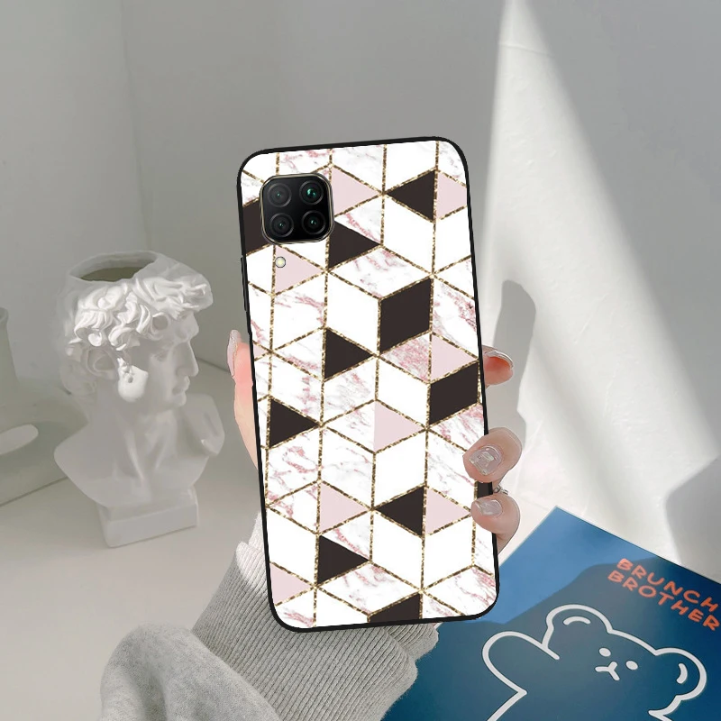 Marble Geometric For Honor Magic 5 Pro 50 70 90 X8 X7a X9a Huawei P Smart Nova 9 5T P60 P40 P20 P30 Lite Case