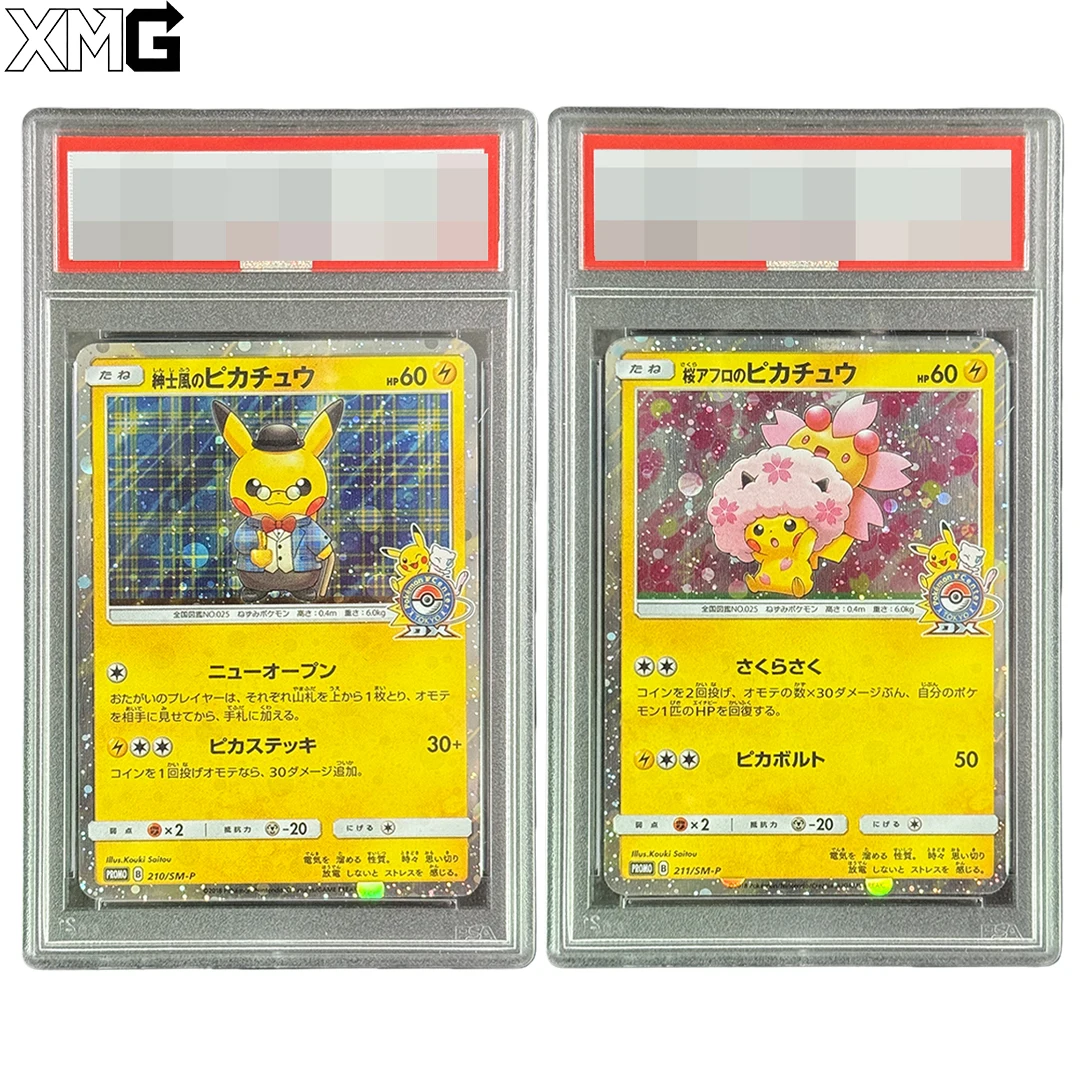 

DIY 2018 Pokemon Japanese SM Promo #210 Gentlmnl. Pikachu Pokemon Center Tokyo Dx Graded Cards PTCG Collection Card Gift