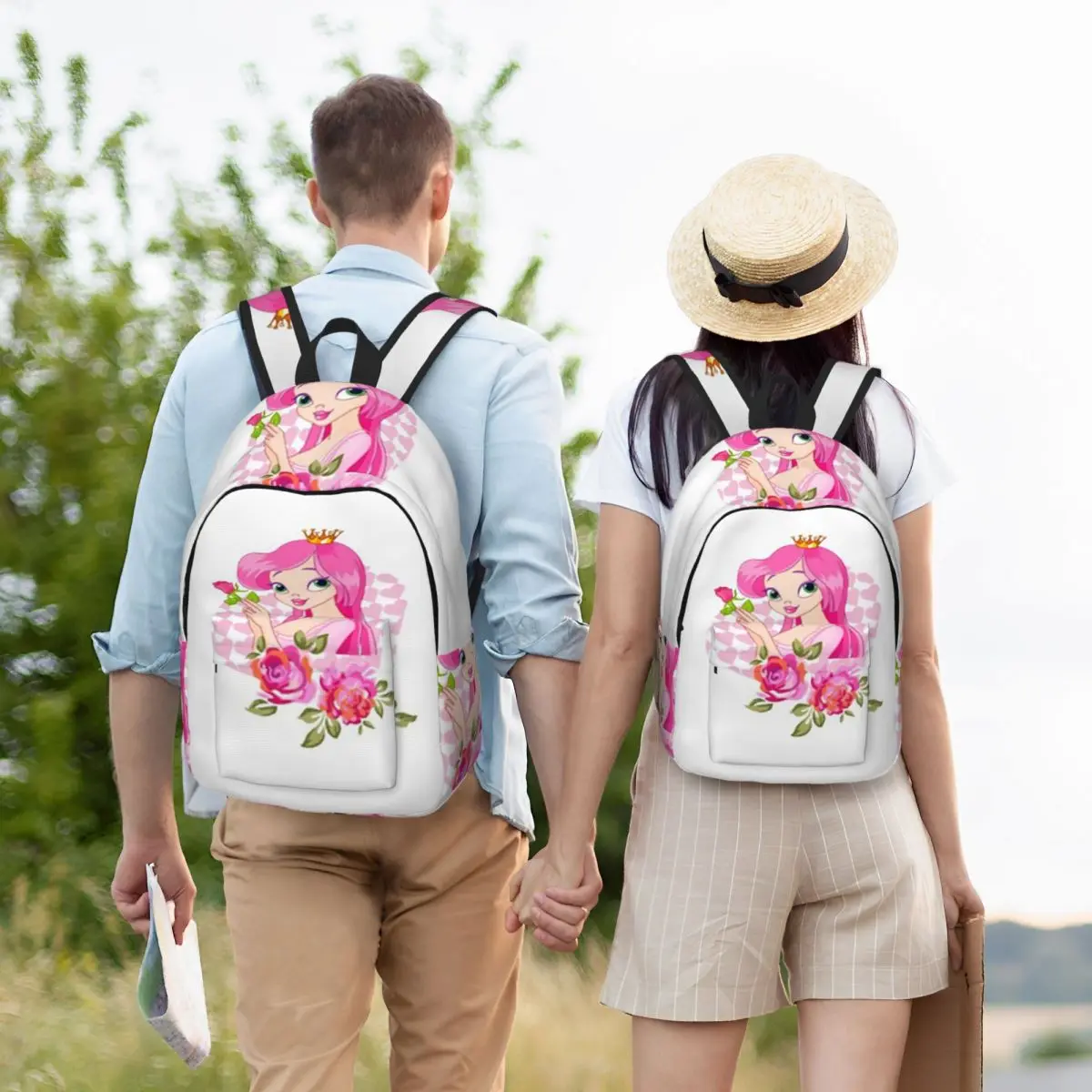 

Little Princess Backpack Student BookBag Kids School Bag Computer Shoulder Bags for Men Women