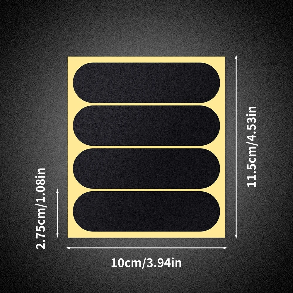 1Set Black Reflective Helmet Stickers Waterproof Vinyl Decals for Motorcycle Bike Night Driving Safety Warning Durable Decors