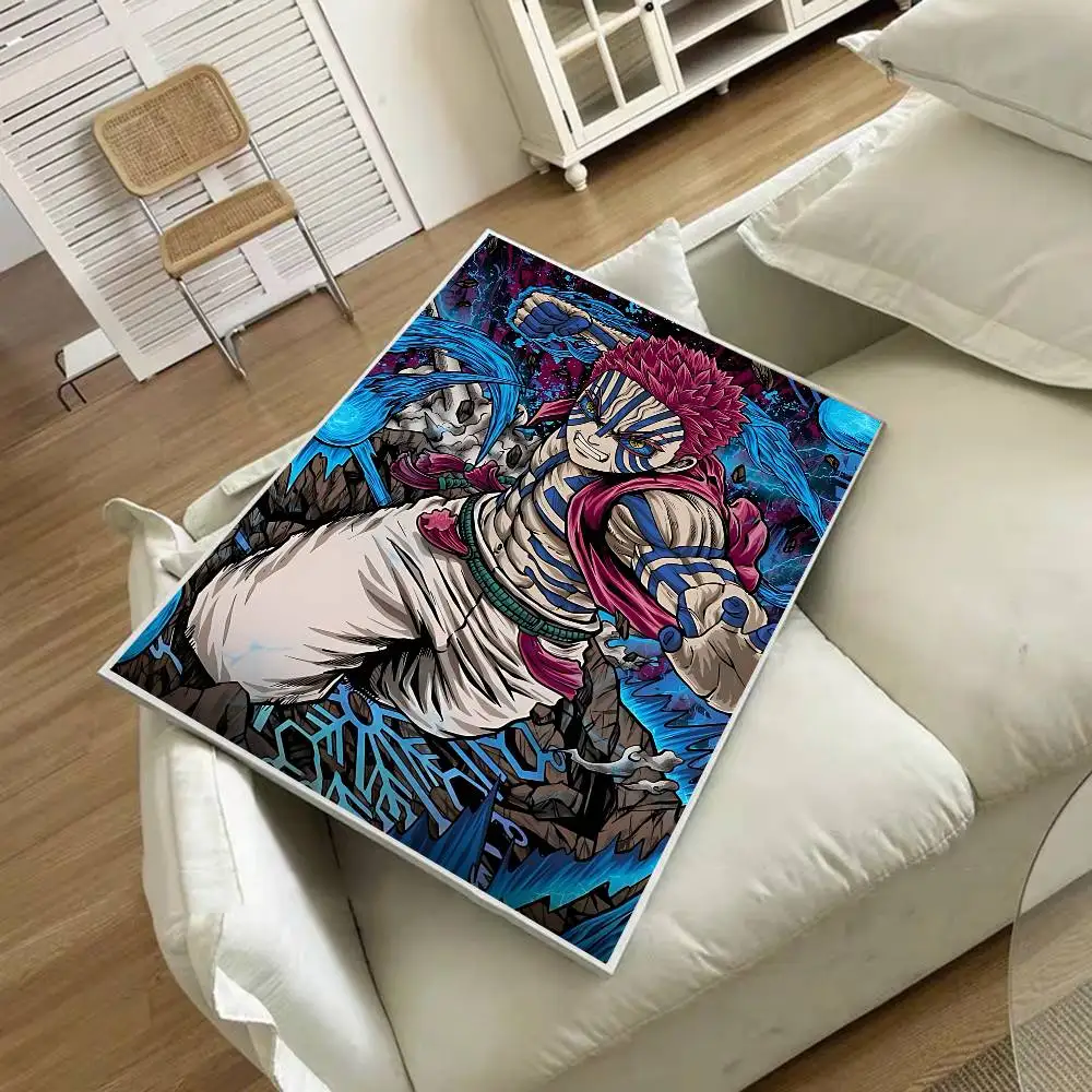 انمي ياباني Akaza D-Demon القاتل الكلاسيكية خمر الملصقات الديكور اللوحة جدار الفن ورق الكرافت الأبيض Kawaii غرفة ديكور #6