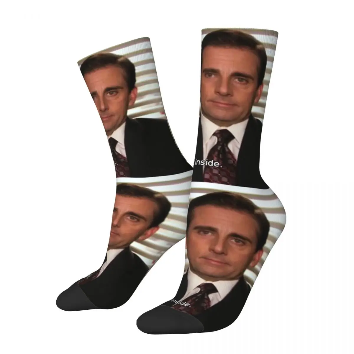 Depressed The Office Interesting Work Life Socks Male Mens Women Winter Stockings Hip Hop