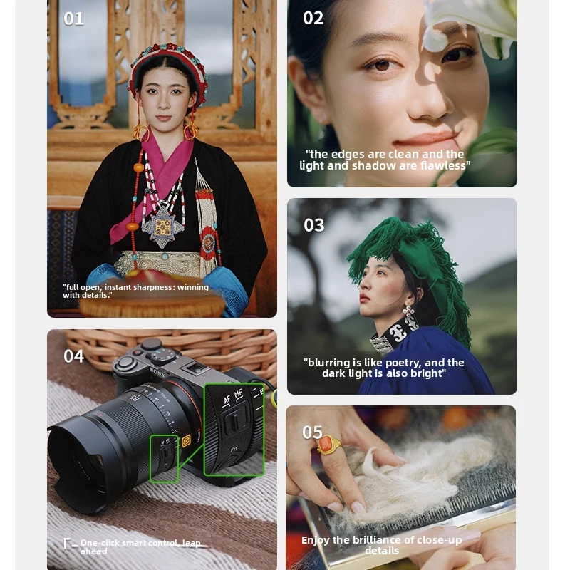 SGimage 85mm F1.8 Full-frame Autofocus Lens AF Portret Groot Diafragma Camera Lens voor Sony E Nikon Z