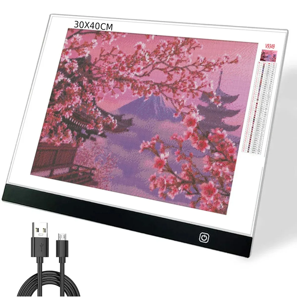 A3 LED Copying Table Children Drawing Board Transparent Copying Table Adjustable Brightness Night Light Notebook
