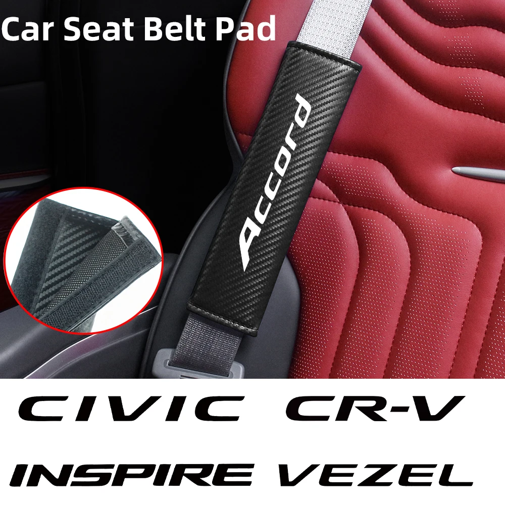 

Car Safety Belt Cover Seat Belt Cover Shoulder Covers Padding Pad For Honda Accord AMAZE Civic C-RV FREED ODYSSEY PILOT VEZEL