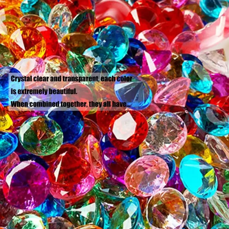 500g Princess Toy Set Multicolored Plastic Crystal Stone For Kids Creative Play Safe NonToxic A2UB