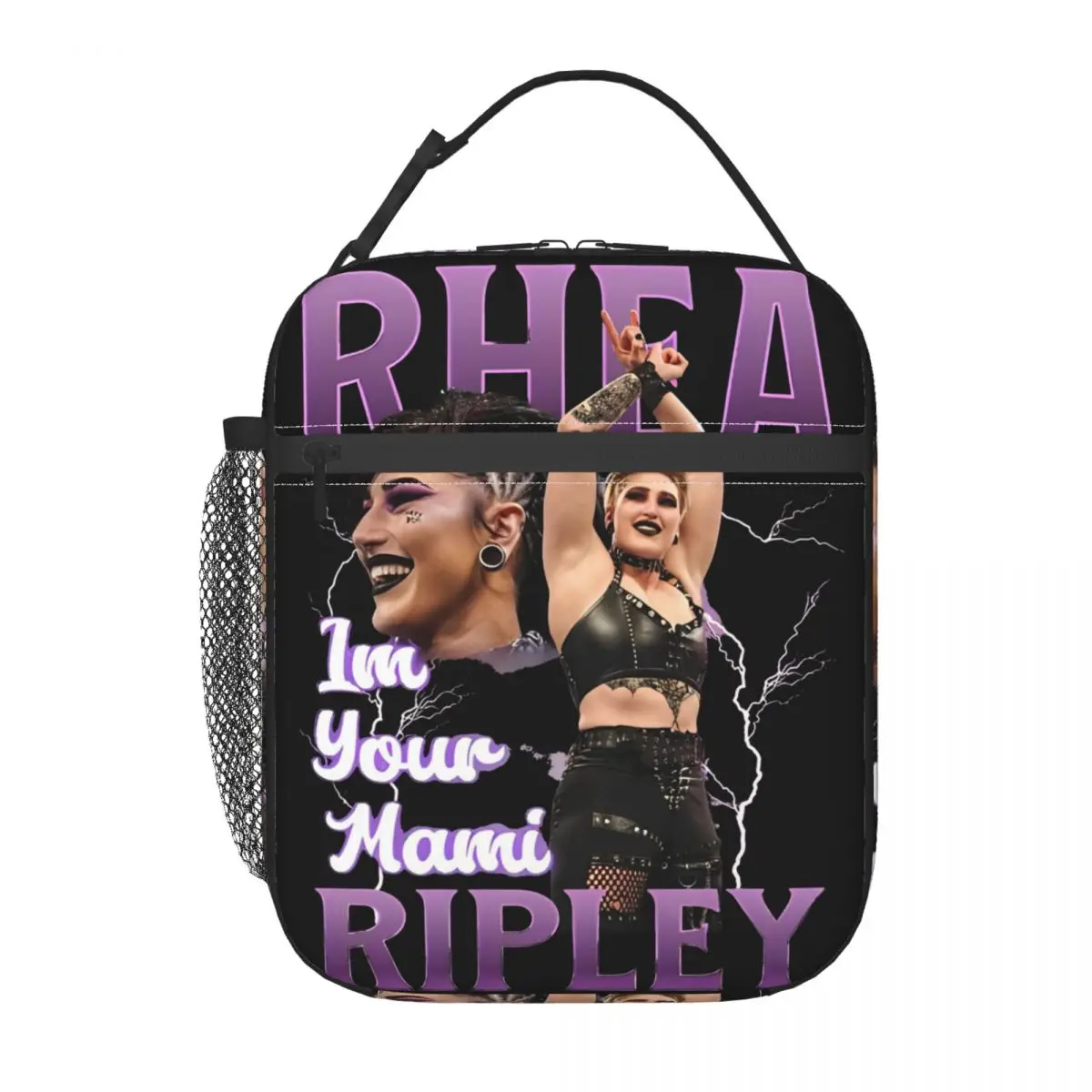 

Rhea Ripley Wrestling Wrestler Insulated Lunch Bag Food Container Portable Thermal Cooler Bento Box For Travel