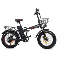 Drvetion AT20 Electric Bike Foldable 20*4.0 Inch Fat Tires 750W 48V 10AH/15AH/20AH Folding E-bike 7-Speed Gears with Seat