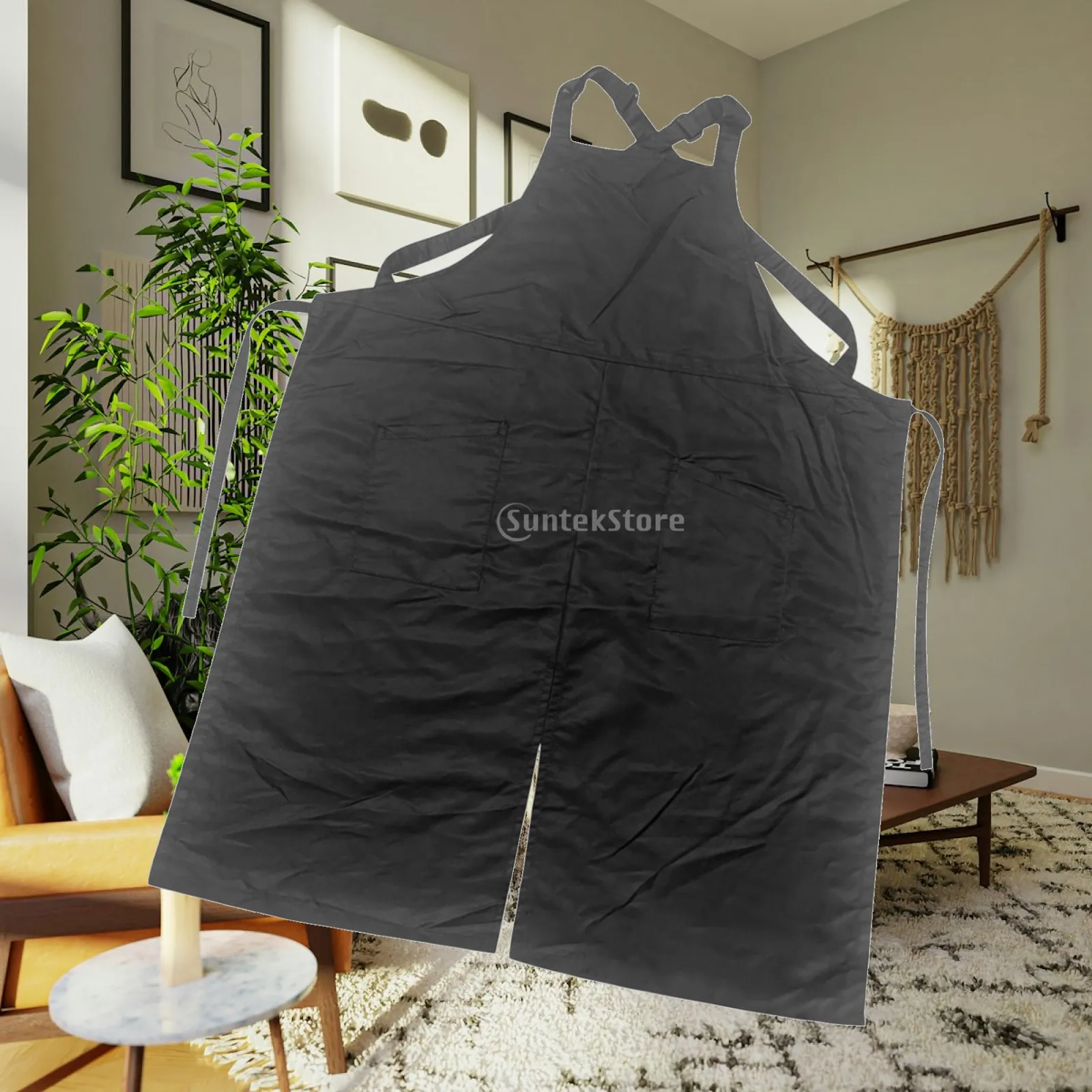 Barber Apron Haircut Styling Apron Ceramics Apron Comfortable Nylon Kitchen Cooking Practical Water Resistant Split Leg Apron