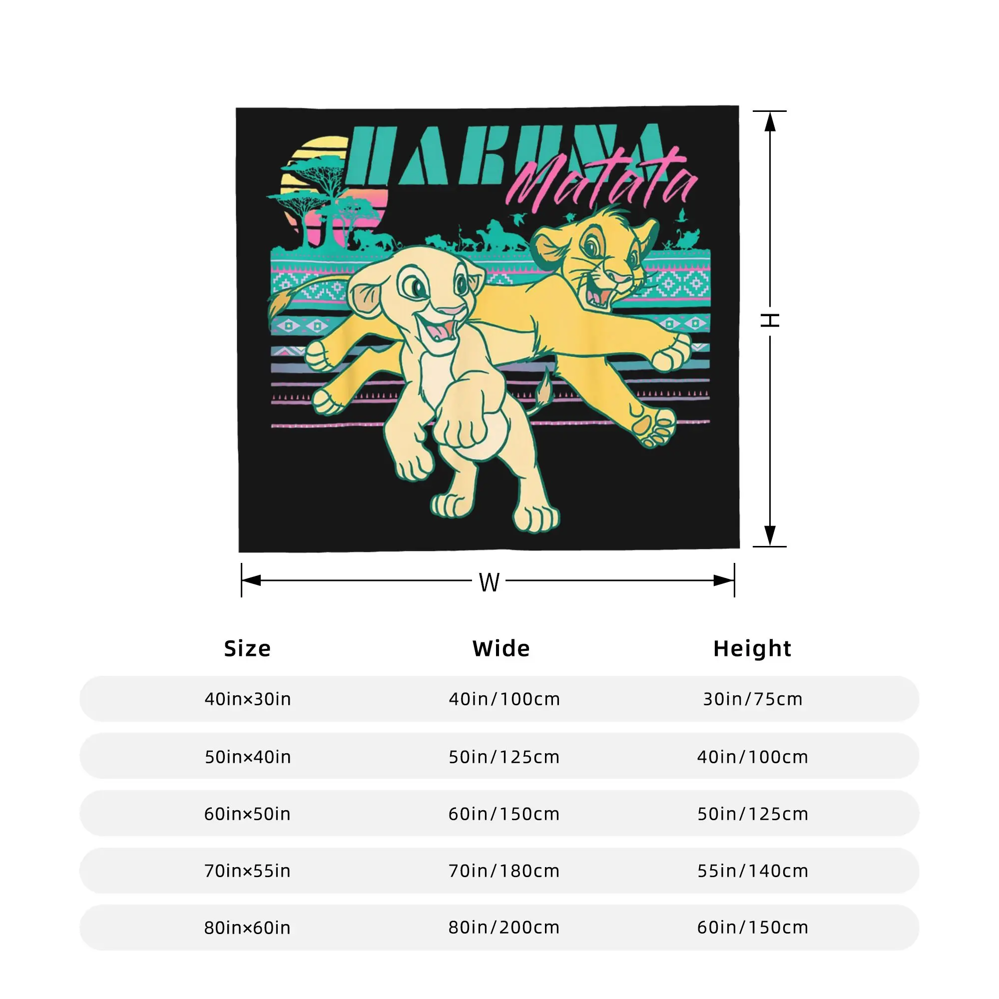 بطانيات الأسد الملك الصوف المطبوعة سيمبا نالا 90s هاكونا ماتاتا تنفس لينة رمي بطانية للمنزل غرفة نوم أفخم رقيقة لحاف