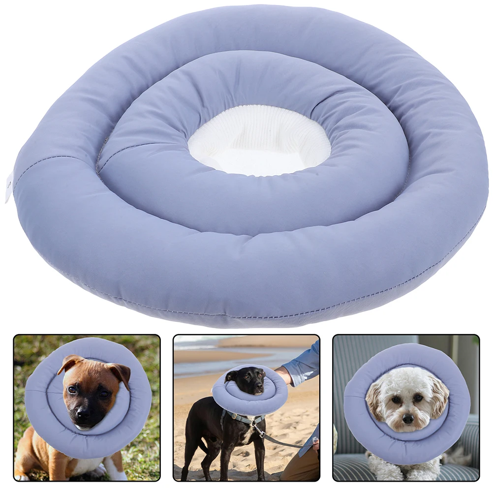 

Waterproof Soft Cone Collar for Dogs Cats after Surgery Adjustable Puppy Cloth Pet Recovery Cones Elizabethan Breathable