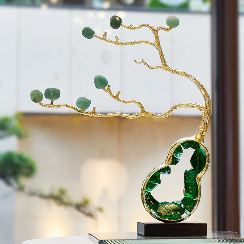 Crystal gourd ornament living room porch wine cabinet TV cabinet light luxury high-end creative decoration housewarming gift