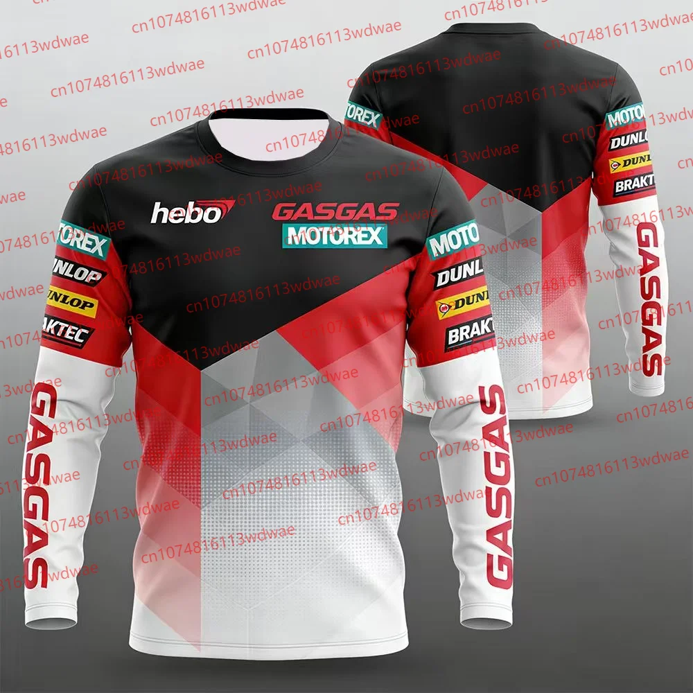 

Мотоджерси GASGAS Factory Racing Hebo Motorex: быстросохнущая, дышащая, с длинным рукавом, для мотокросса и эндуро, для любителей внедорожных мотоциклов