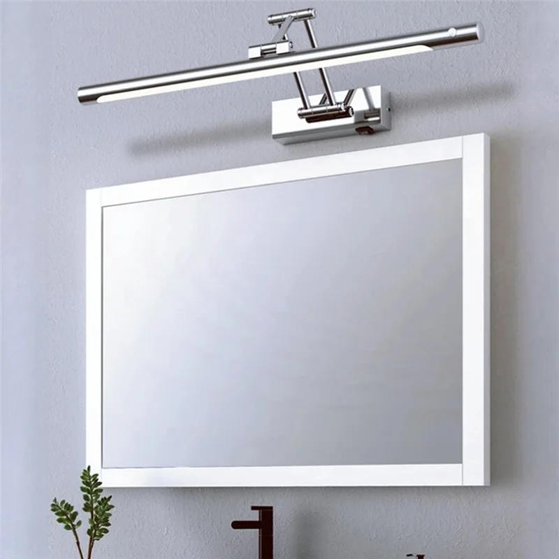 

RMWIN-для спальни, туалетный столик, настенный светильник, светодиодный настенный светильник для ванной комнаты с датчиком движения, телескопический кронштейн, переднее зеркало, бра